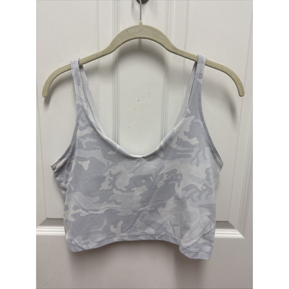 Lululemon Align Tank Top Gray And White Camo Pattern